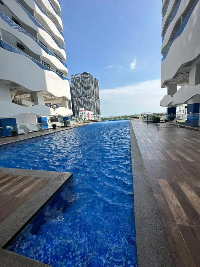 Apartment Melaka Duplex Penthouse 3 Bedroom The Wave Residence 8-9Pax