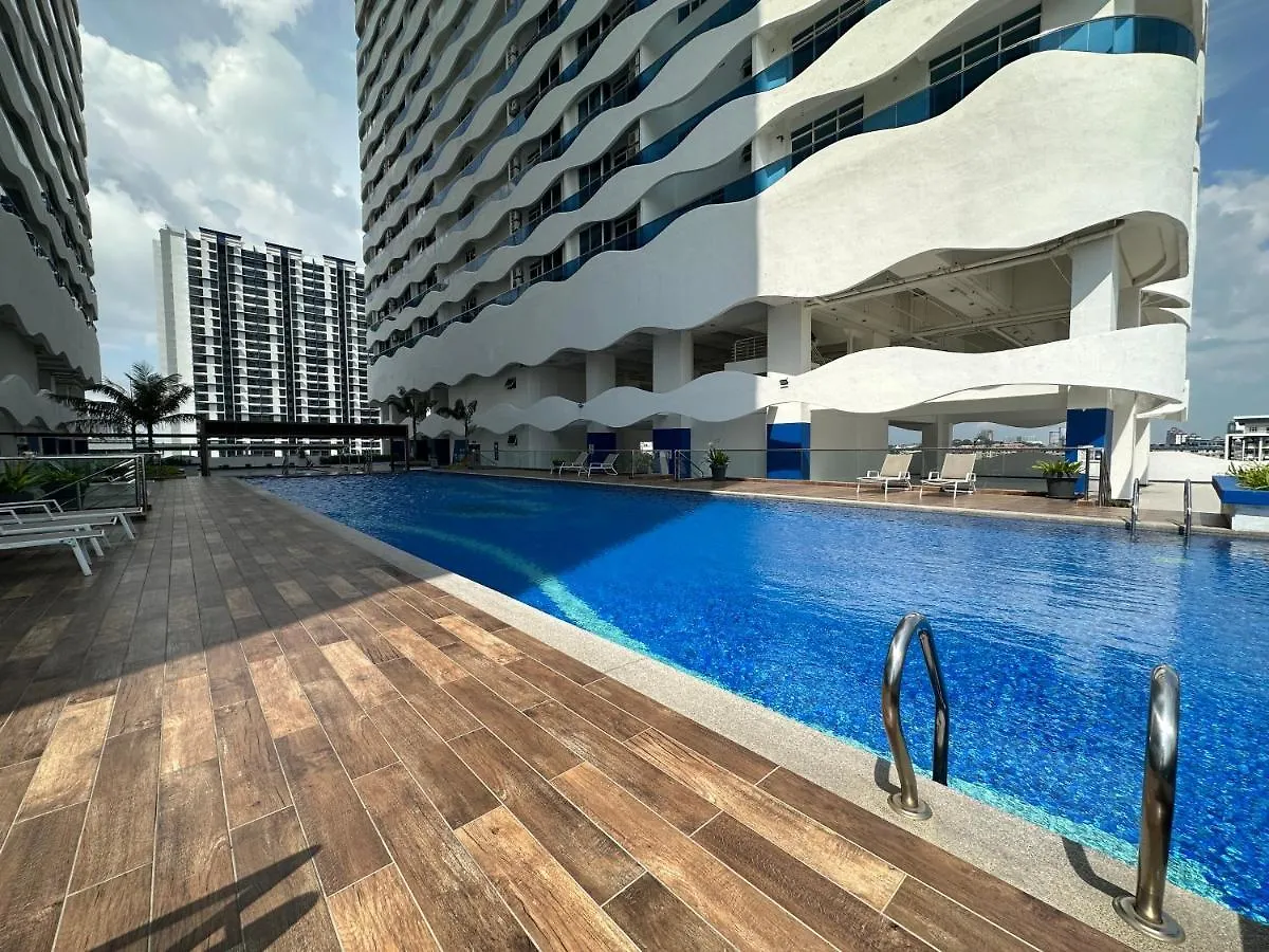 Apartment Melaka Duplex Penthouse 3 Bedroom The Wave Residence 8-9Pax